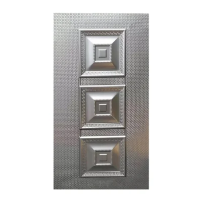 Painel em relevo da pele da porta de aço estampado laminado a frio para casas anti-roubo decorativo para portão padrão de metal outras portas